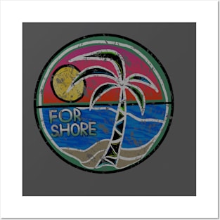 For Shore Beach Pun Posters and Art